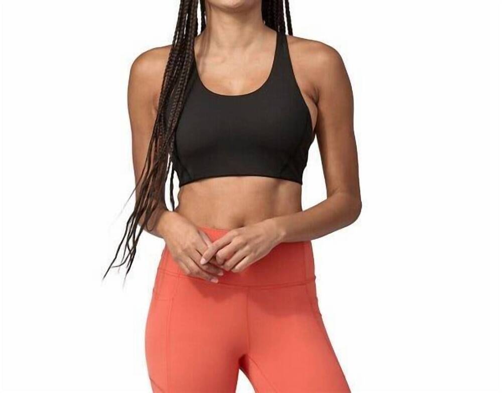 NEW PATAGONIA shadowlite mid impact adjustable bra in black